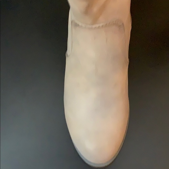 Gray Faux Leather Boots - Picture 5 of 7